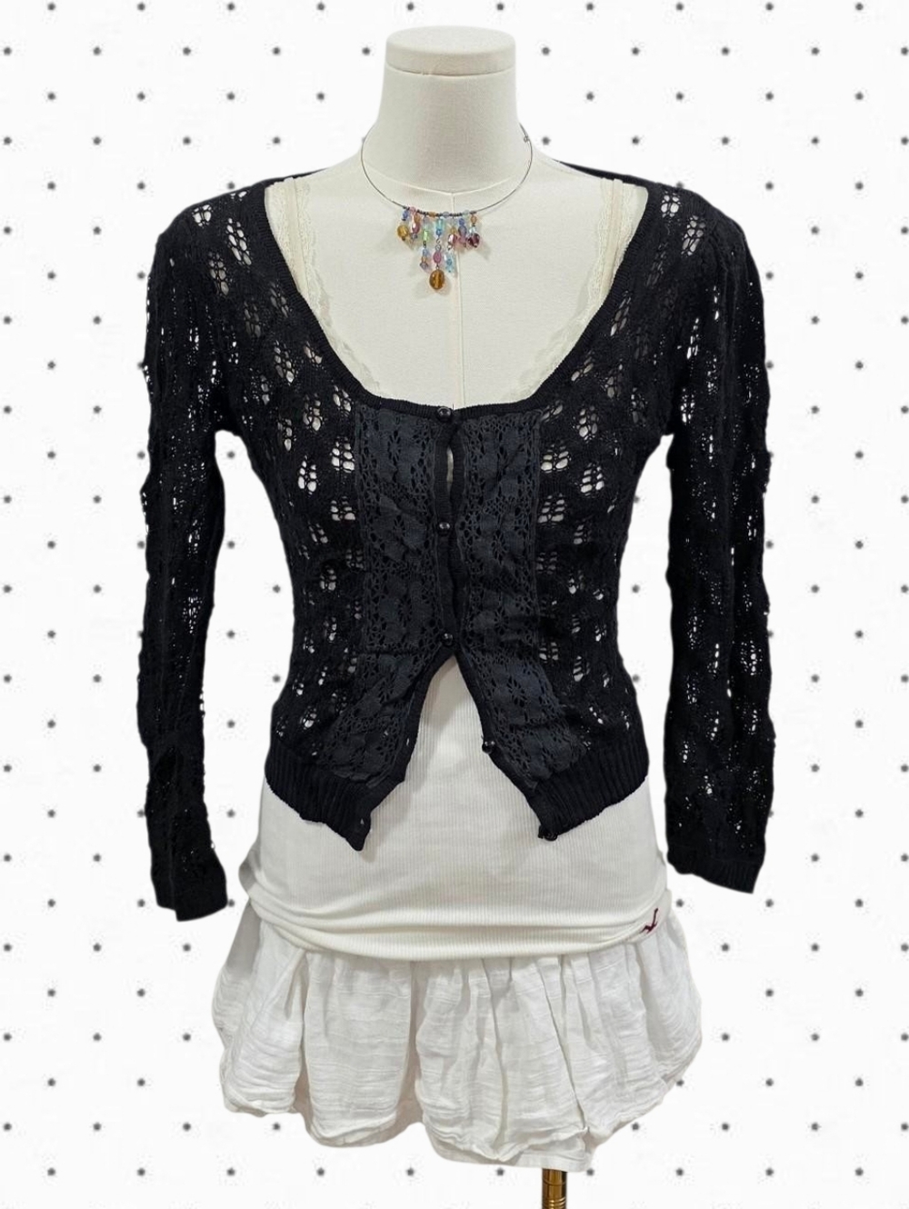 Unknown brand Black cardigan button up